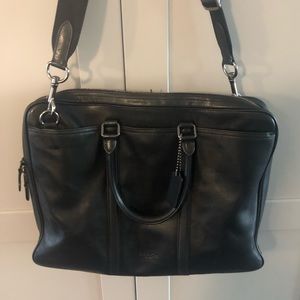 Coach Metropolitian Slim Brief Laptop Bag-unisex